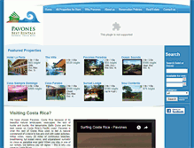 Tablet Screenshot of pavonesbestrentals.com